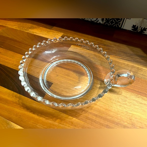 Vintage Candlewick Glass Nappy Dish - Picture 1 of 2